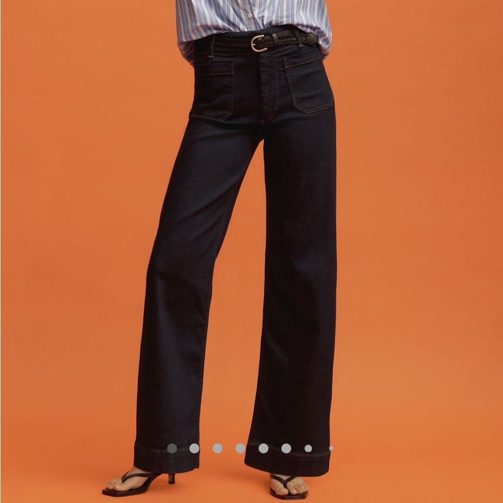 Anthropologie Maeve Collette Denim Wide leg Jeans. NWT. Size 25